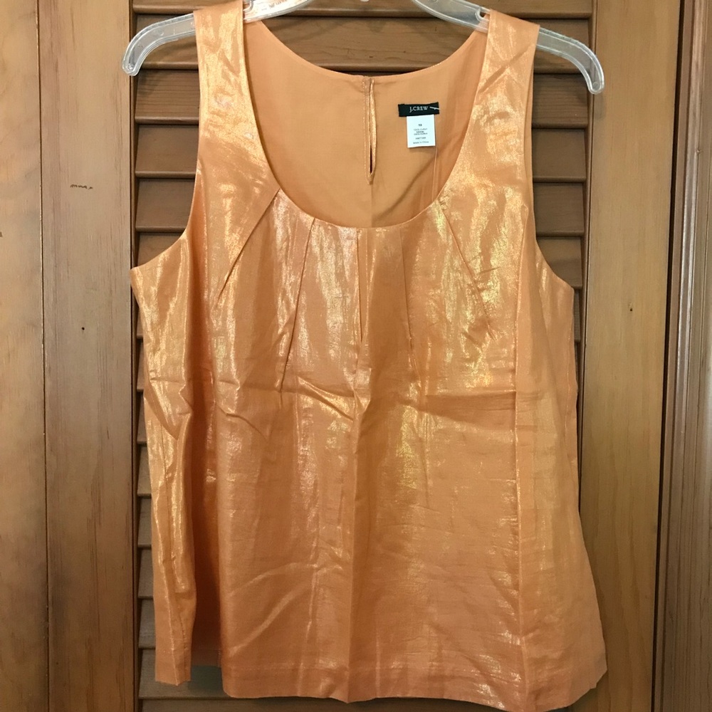 J.CREW Whisper Lame Metallic Shimmer Top